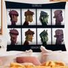 Virtual Rock Band Gorillaz Music Anime Tapestry Hanging Tarot Hippie Wall Rugs Dorm Home Decor