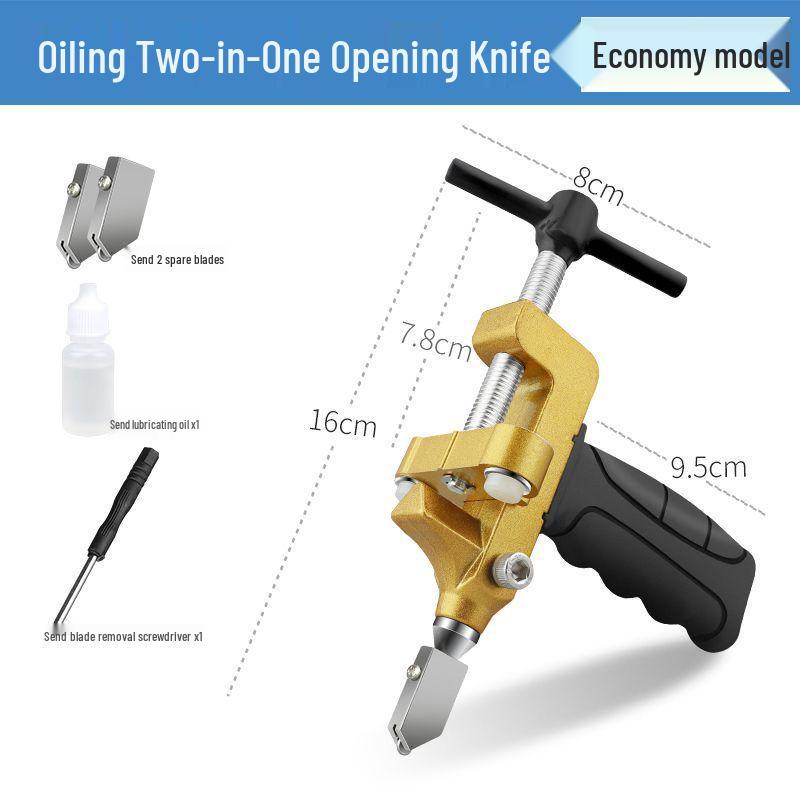 Diamond Glass and Tile Cutter Set: Ceramic Tile Scorer & Breaker for Thick Glass