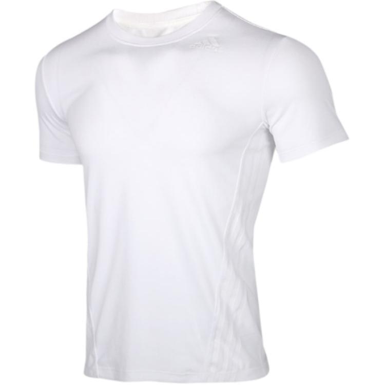 adidas Aeroready Training Sports Round Neck Short Sleeve White Men s FL4310 S
