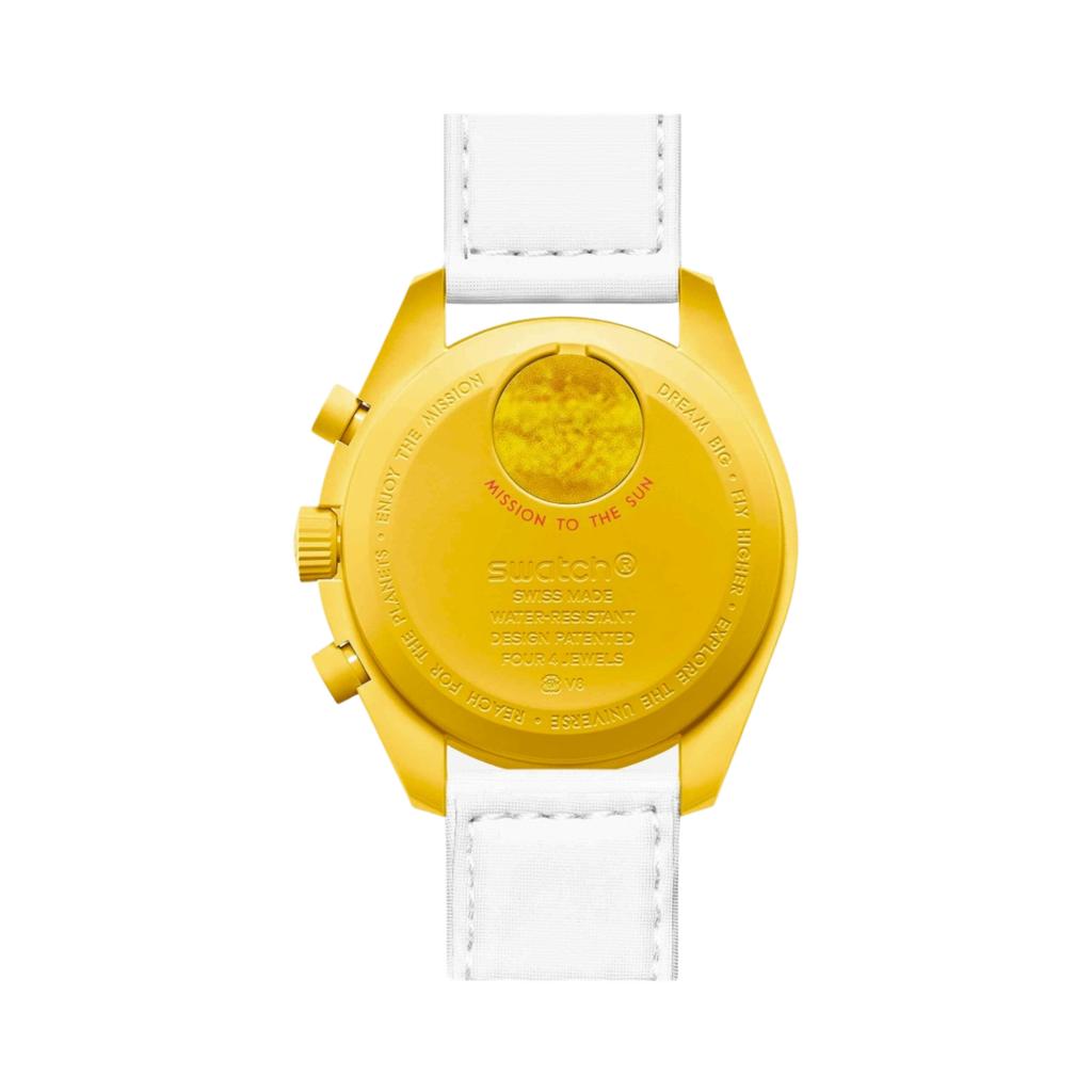 Swatch X Omega Biokeramik Mondmission zur Sonne Herrenuhren Weiß SO33J100