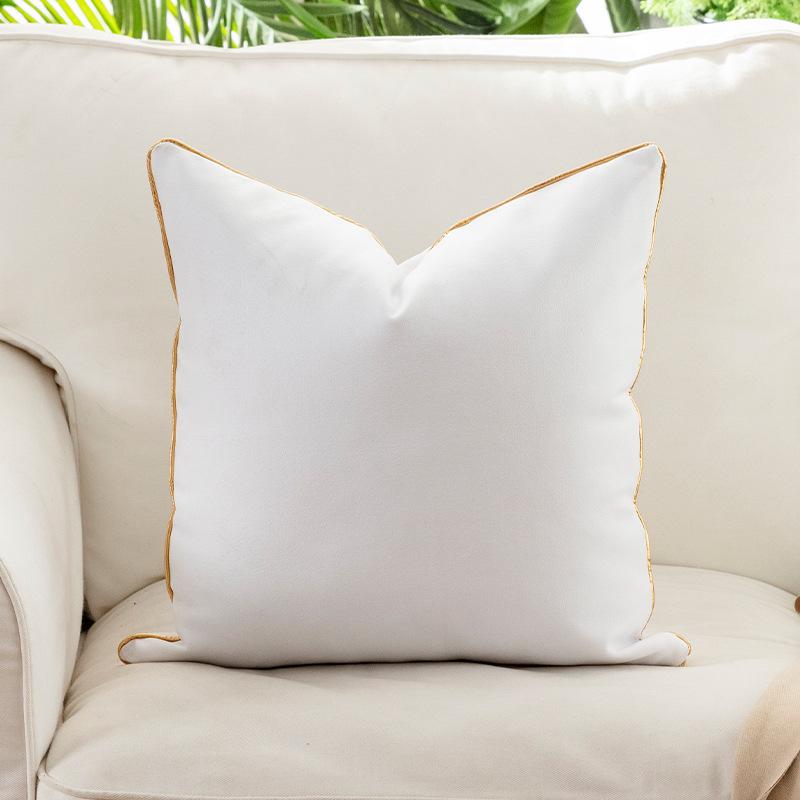 Technology Cloth Pillow Case Nordic Ins Living Room Sofa Pillow Imitation Leather Waterproof Pillow Sofa Cushion Pillow Case