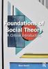 The Foundations of Social Theory : A Critical Introduction Book