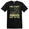 Military Families Know The Drill Graphic T Shirt Army Camouflage Tee