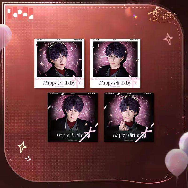 Genuine Love and Deepspace Rafayel Birthday Cosplay Badge Cartoon Card Instant Imaging Cards Emblem Protector Album Gift