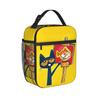 Pete the Cat  Insulated Lunch Bag Thermal Bag Reusable,Lunch Container  Portable Tote Lunch Box for Men Women College  Outdoor