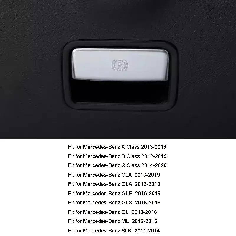 Car P Button Foot Brake Release Switch Decoration Stickers for Mercedes Benz A B S CLA GLA GLE GLS GL ML SLK Class