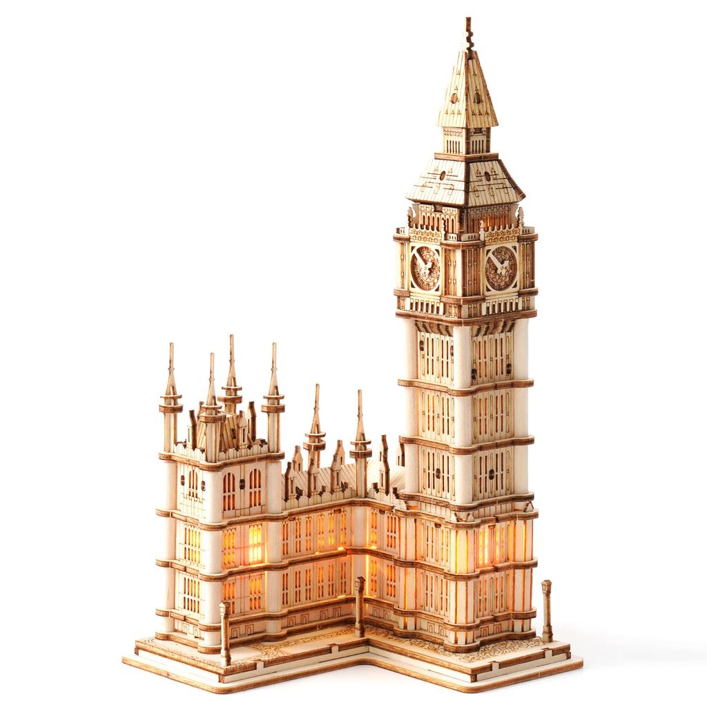 Rolife 3D Wooden 3D Architectural Gift for 10 Years Boy 8 Year Old Christmas 5 Year Old Castle Brain Educational Birthday Present TG507 Power Puzzle,