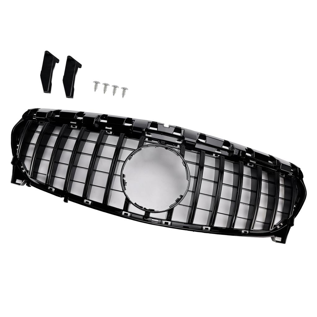 GT Style Front Bumper Grill Grille Fit Mercedes Benz CLA-CLASS W117 CLA250 2013-2019