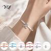Charity Awareness Ribbon Jewelry 2PCS Hand-woven Braided Bracelets with Metal Pendant, Adjustable Cord Hand Woven Wristband Wristbands, Daily