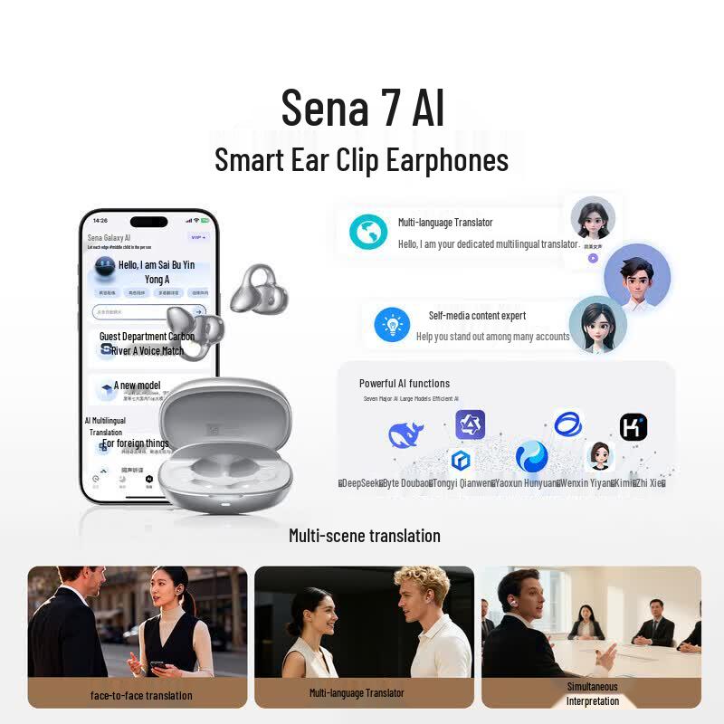 SANAG F30 Ear-clip Bluetooth Headset
