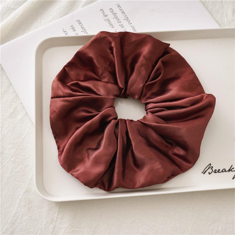 Large-sized Wide-edge Large Intestine Hairband Fashionable Girl's Hairstyle Elastic Hair Tie Hair Accessory