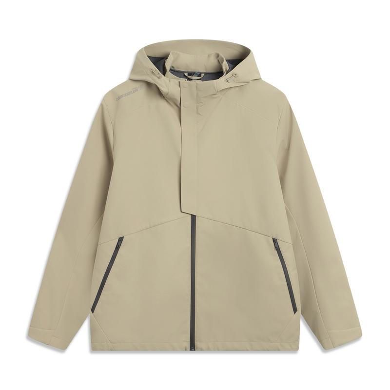 Li-Ning Unisex CF Su Series 3-in-1 Waterproof Hooded Jacket Mushroom Brown AWBV077-4 XS
