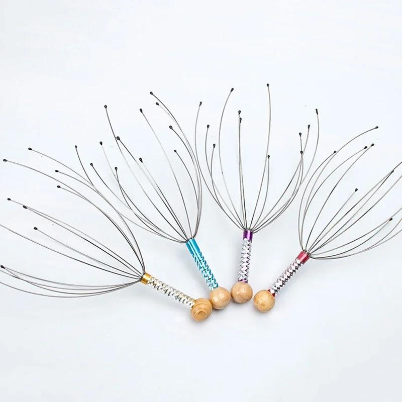 Octopus Head Scratching Massager Scalp Meridian Dredging Massage Claw Compact Scratching Head Portable Decompression Tool