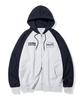 Cgp Raglan Color Block Zip-Up Hoodie_Light Gray