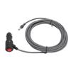 DC Car Power Cable for Mini 16ft 12V 24V 18AWG Water Resistant Cigar Lighter Power Supply Cable with Switch for RV Car