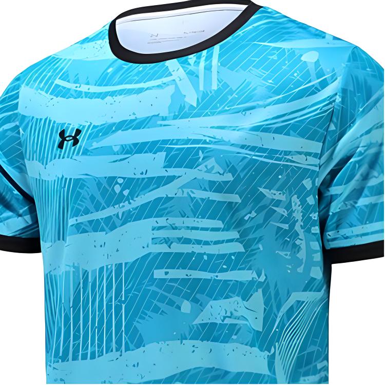 Under Armour Outdoor Sports Series Training Running Fitness Loose Short Sleeve T-Shirt Men Tops Autumn-Wave-Blue 25500516-438