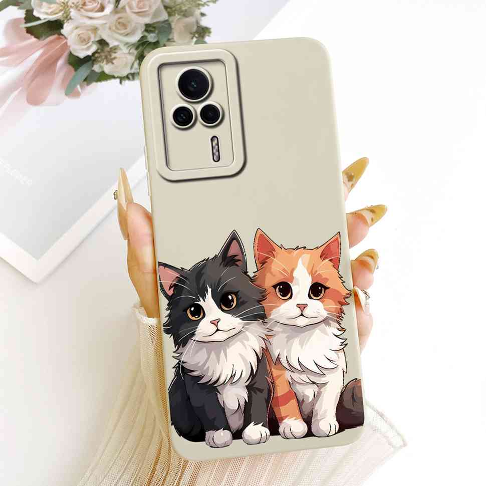 For Redmi K60E 5G 22122RK93C Case Lovely Cartoon Design Silicone Back Cover For Redmi K60e K60E 5G 6.67" Phone Cases Shockproof