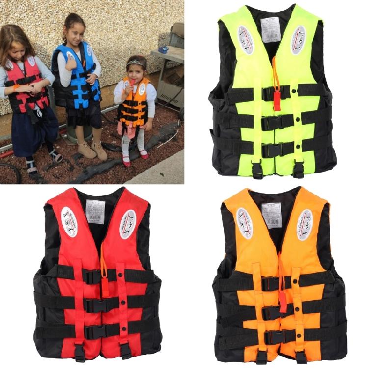 Outdoor Children Life Vest With Whistle Child Swim Vest Adjustable Boating Drifting Aid Jackets for Water Sports