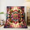 Mandala Blume Edelstein Decke Schlafzimmer Decke für Wohnzimmer Sofa Mittagspause Weicher Überwurf für Freundes Festival Geschenk