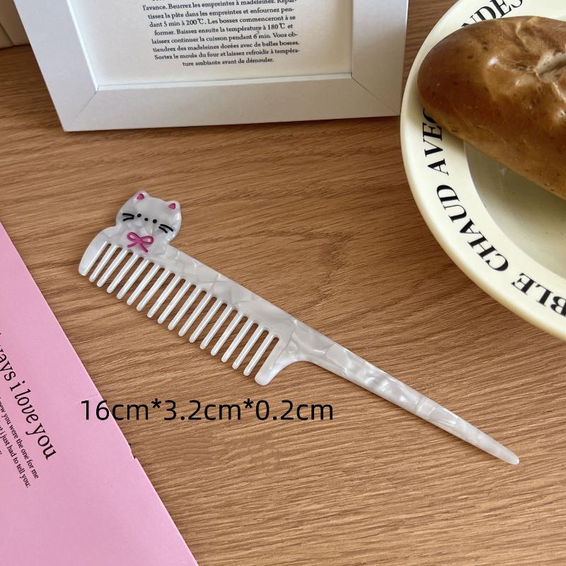 1PC Cute Creative Cartoon Anti-static Acetate Hair Comb Lovely Hair Care Hairdressing Combs Head Massage Hairbrush Tool Accessor