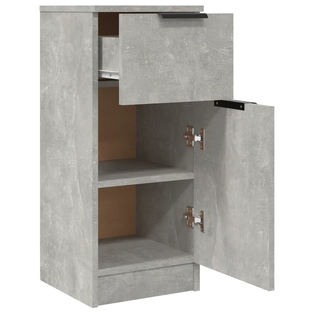 Vidaxl Cabinet, Concrete Grey, 30X30X70 Cm, Wood-Based Material