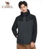 CAMEL Men's 3-in-1 Detachable Fleece-Lined Windproof Jacket V1W249968