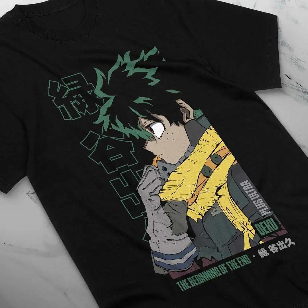 

Deku T-shirt Izuku Midoriya Hero Anime Surrounding Shirt Design Oversized T-shirt for Men and Women Fashion Y2K Tops 4XL