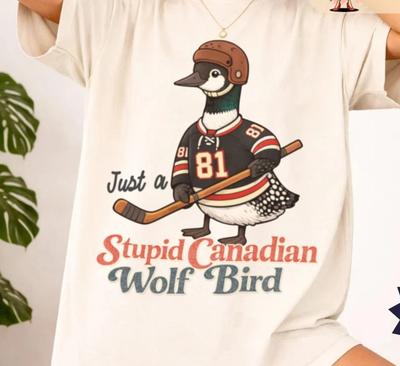 Dummes kanadisches Wolfsvogel-Shirt – Beheiztes Rivalitätsteam Hollanov T-Shirt