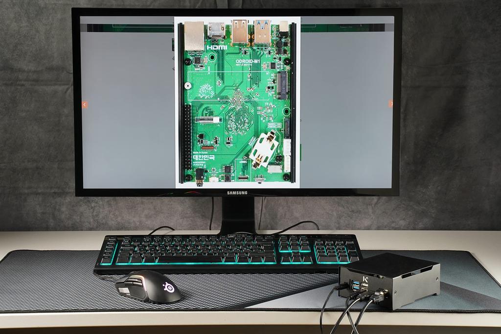 KKSB Pouzdra Pouzdro pro Odroid M1, Pískovaný hliník, Černý eloxovaný povrch