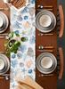 Ocean Starfish Conch Shell Linen Table Runner Dresser Scarves Decor Farmhouse Kitchen Dining Table Runner Holiday Party Decor