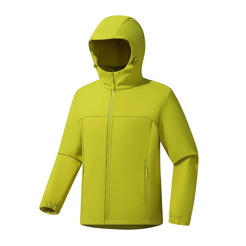2026 Autumn/Winter Unisex Softshell Jacket: Outdoor Windproof, Water-Repellent, Warm Hooded Cardigan