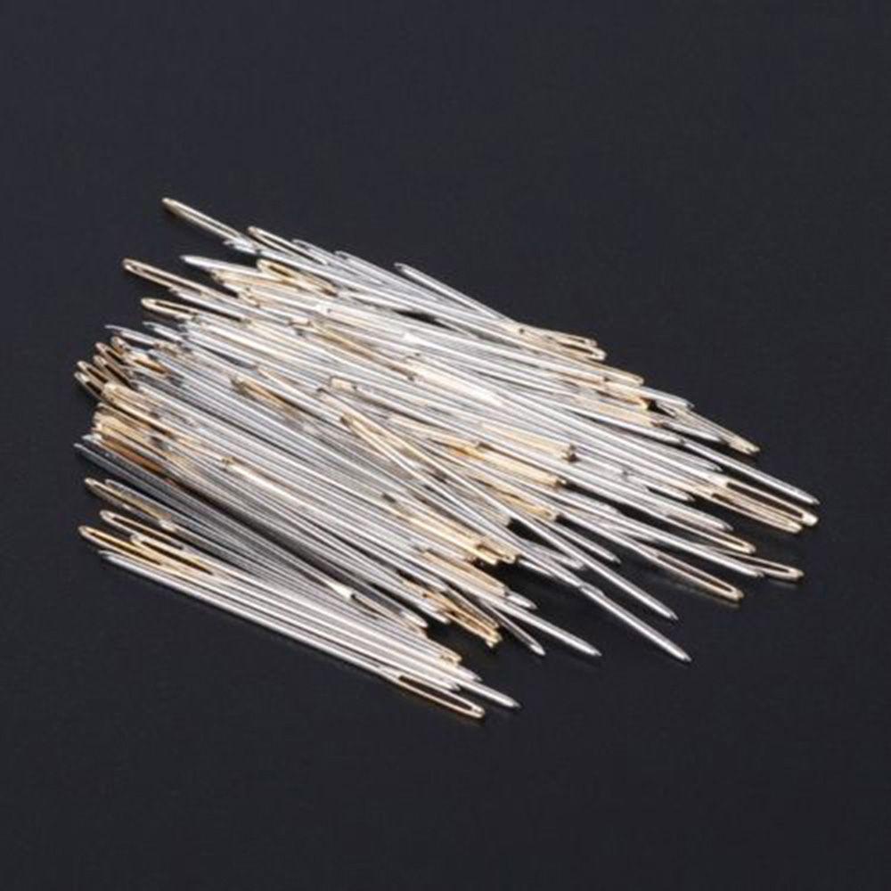 14CT 90PCS DIY Golden Tail Fabric Sewing Needle Embroidery Tool Cross Stitch Needles Craft Supplies
