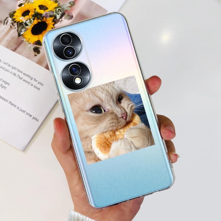 For Honor 70 Lite Case RBN-NX1 Shockproof Cover Fashion Flower Clear Silicone Soft TPU Phone Case For Honor 70 Pro Honor70 Coque Honor 70 Lite