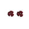 Flower Round Stud Earrings Temperament Jewelry Gift Elegant Polka Dot Earrings  Party