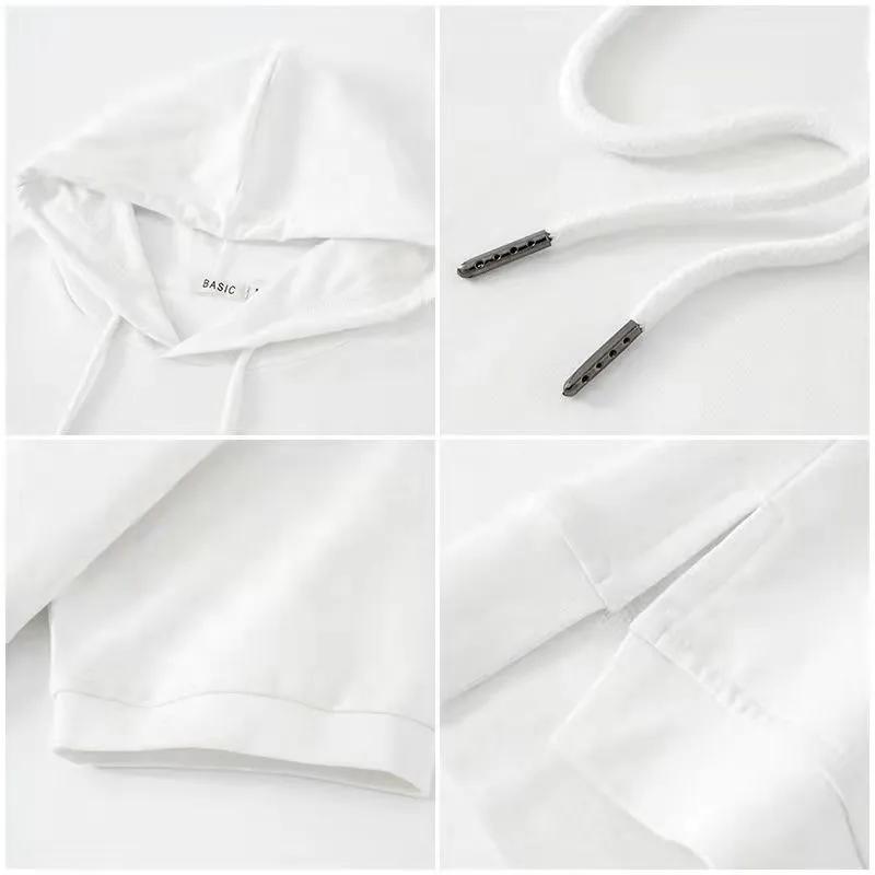 Women's Summer Solid Color Short Sleeved Hooded Top Female Sports Leisure Sweatshirts