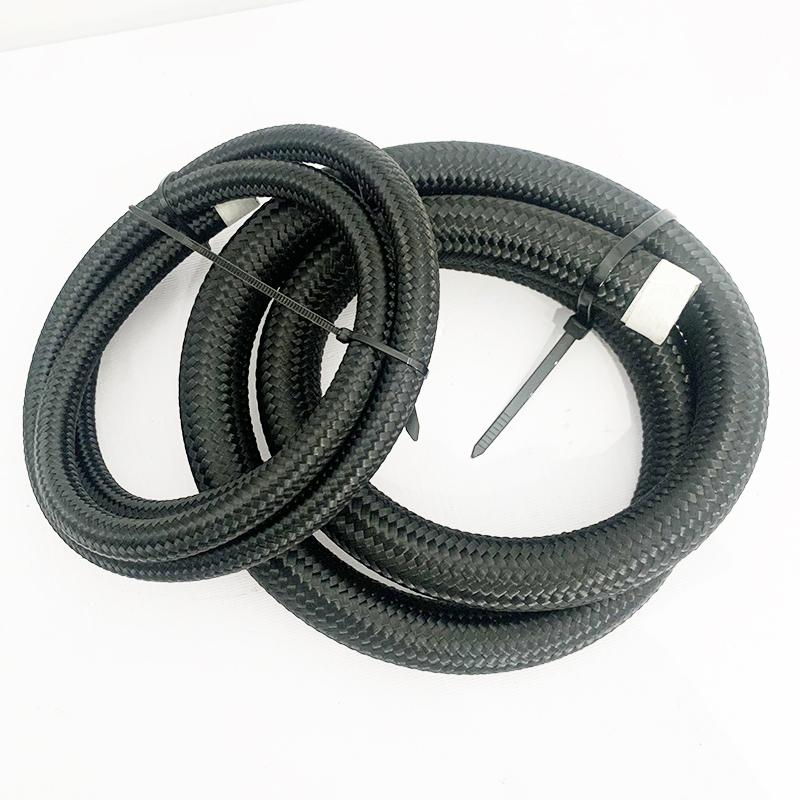 HQ Length1M 3M 5M Fuel Hose Oil Gas Line AN4 AN6 AN8 AN10 AN12 10FT Cooler Hose Line Nylon Stainless Steel Braided Pipe