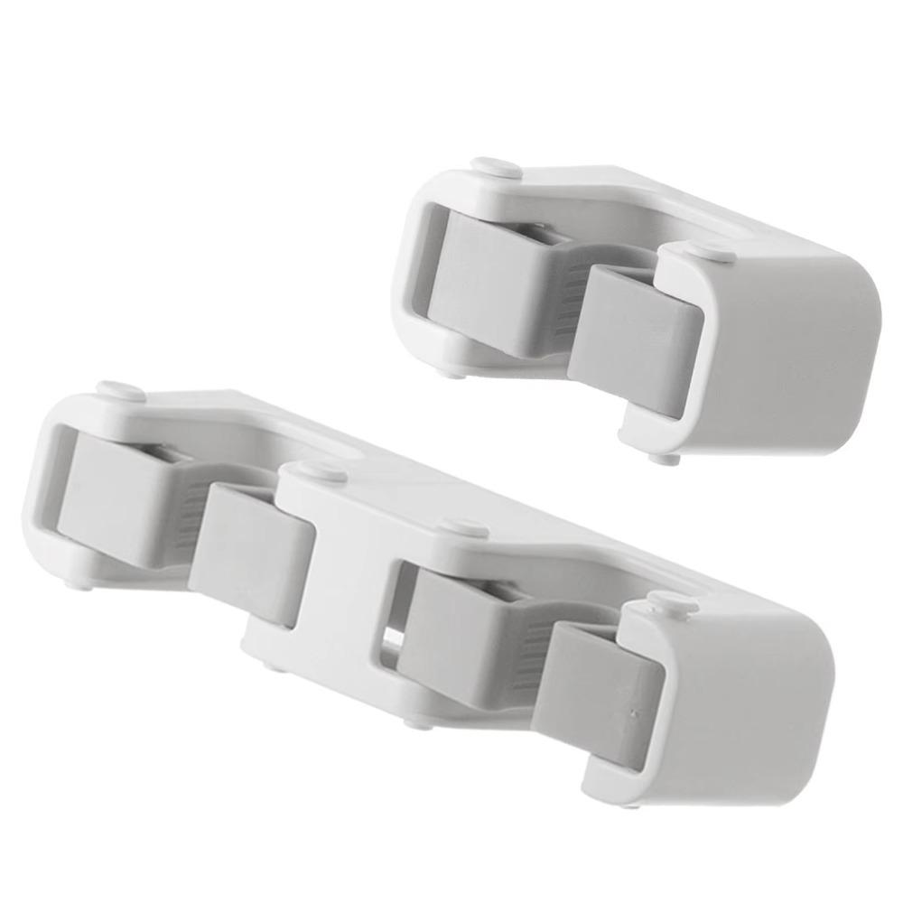 Household Mop Hook No Trace Mop Clip Hanging Plastic Wall Mounted Clip Reusable Strong Holder Mop Broom Holder Laundry Room