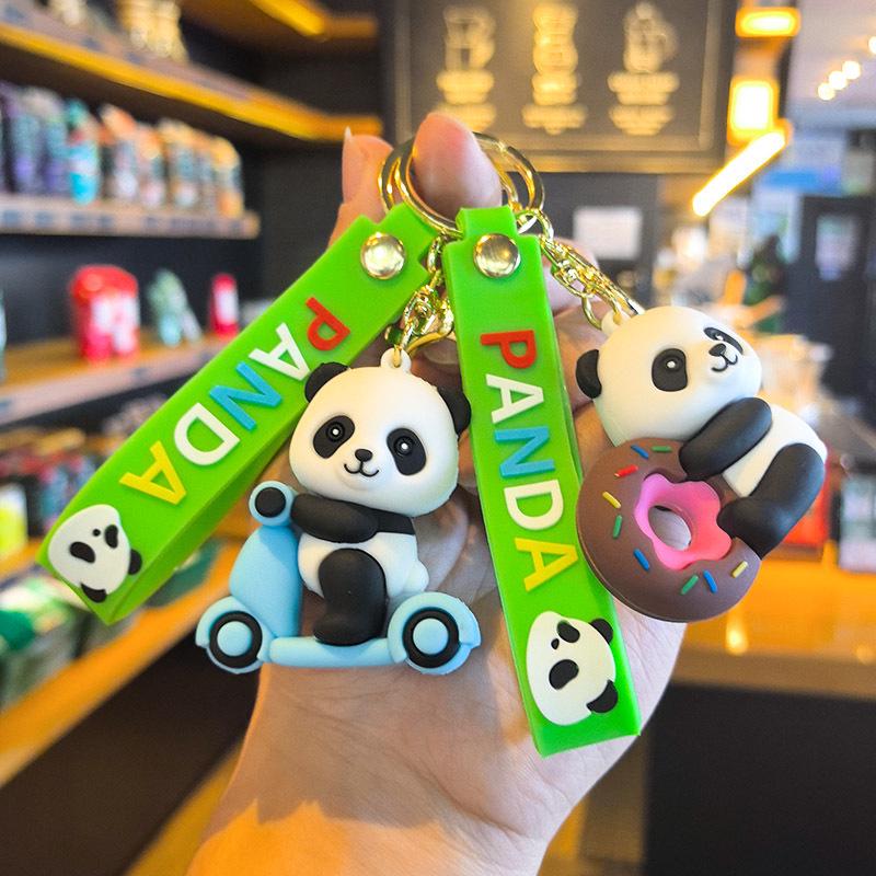 Panda Keychain Pendant - Creative Cultural Souvenir Gift from Chengdu with Bag
