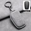 Leather Car Key Case Cover Holder Keychain Shell for Toyota CHR Hilux Fortuner Land Cruiser 200 Camry Corolla Crown RAV4