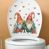 Cartoon Christmas Dwarfs Love Toilet with Bathroom Bathroom Home Decoration Stickers