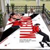 Crystal Velvet Rug with Michael Jackson Design, Soft Non-Slip Floor Mat for Living Room Bedroom Decor
