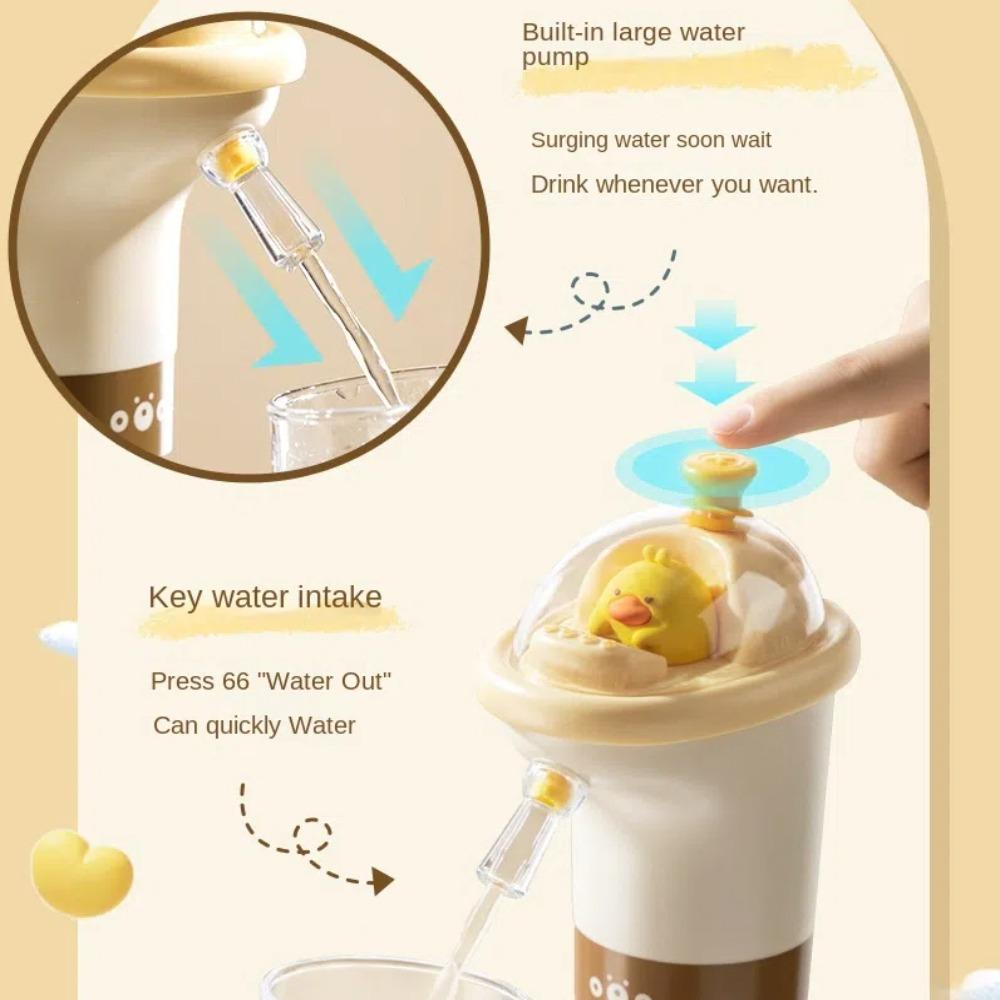 USB Rechrgable Water Bottle Pump Cartoon Drinking Pump Cute Barreled Pumpin  Home