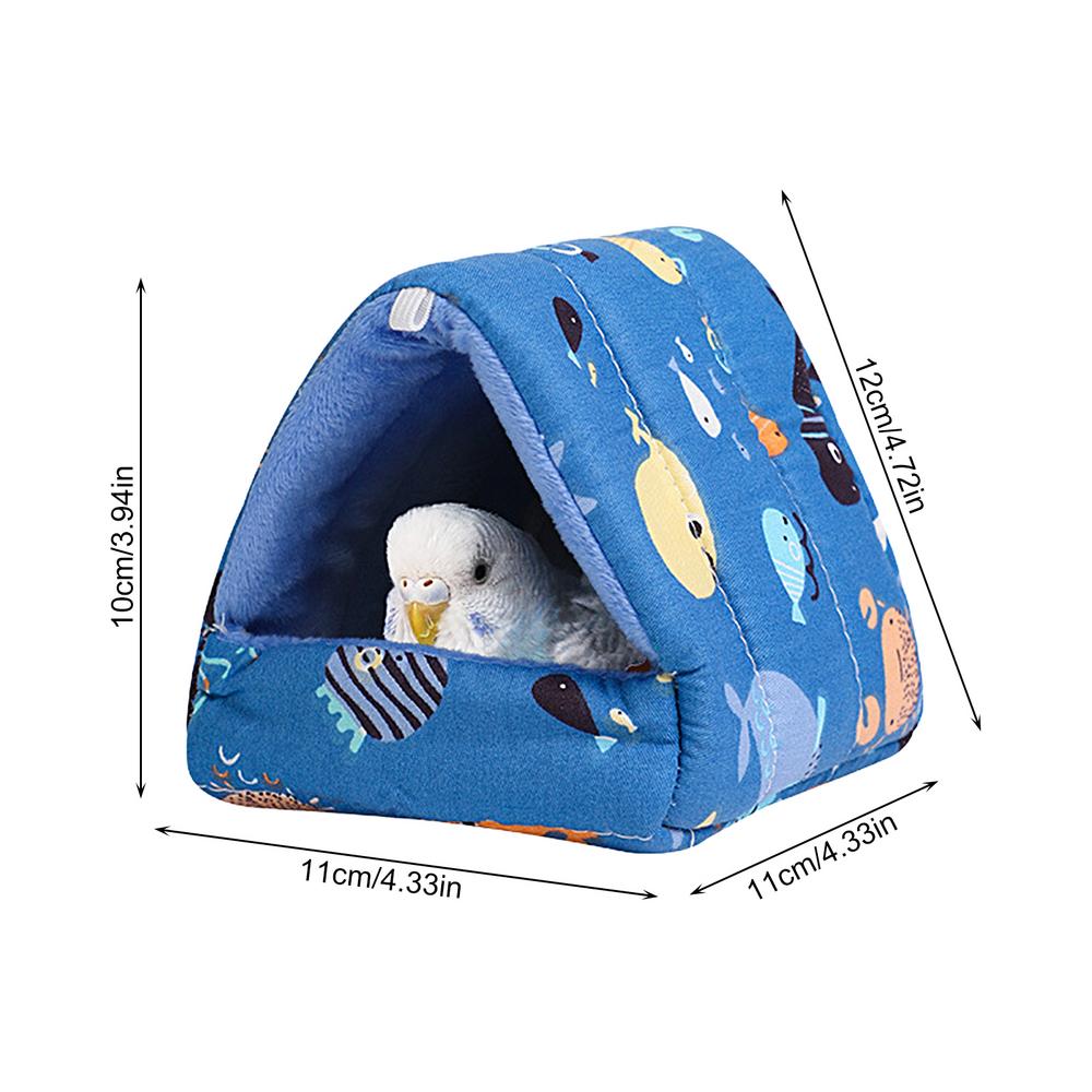 Parrot Warm Bed Warm House durable Hammock Hut Tent Bed Hanging Cave Plush Cushion For Lovebirds Parakeets Plush Cushion