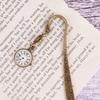 Metal Pocket Watch Bookmark Alloy Metal Page Marker Portable Vintage Bookmark  Office