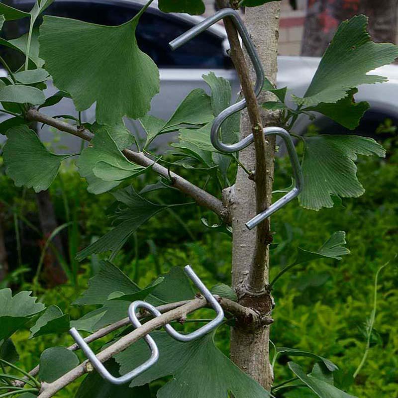Fruit Tree Branch Shape Fixator Garden Yard Trees Support Holder Plants Vine Trainers M-Shaped Steel Wire Branch Bending Tools