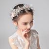 Princess Pink Flower Fairy Headband for Girls - Silk Gauze Fabric