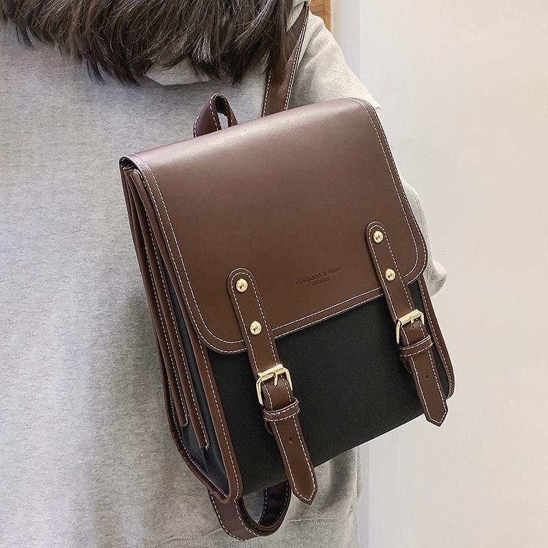 Sac à dos polyvalent pour femmes, nouveau automne et hiver, tendance rétro britannique haut de gamme, sac d'école universitaire