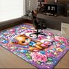 1PC Custom Name "Colorful Bears Hearts" Theme Floor Mat Ideal for Living Room, Game Rooms, Office, Bedroom,Floor Mat Playful Design