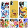 Japanese Anime Digimon Monster Silicon Call Phone Case For Xiaomi Redmi Note 14 13 12 12S 11 Pro Plus 11S 10 10S 11T 11E 4G 5G S