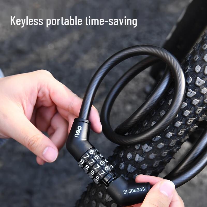 Deli 4-Digit Combination Bicycle Lock
